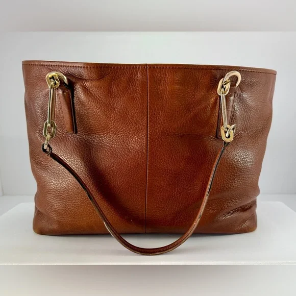 COACH Madison Leather East/West Brown Tote (Retired) - Picture 3 of 15